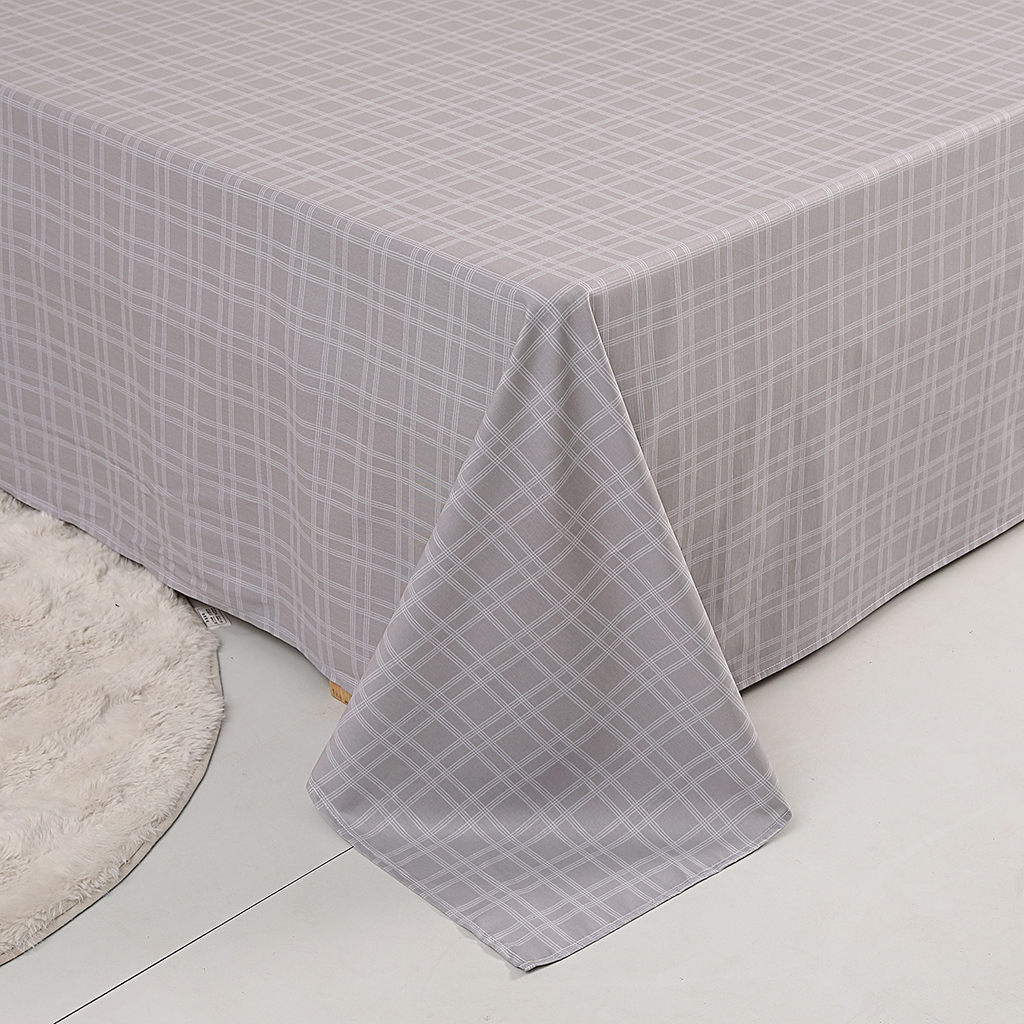 91家纺网 家纺一手货源 找家纺 合纵2025新款40支纯棉印花四件套 里斯本-蓝