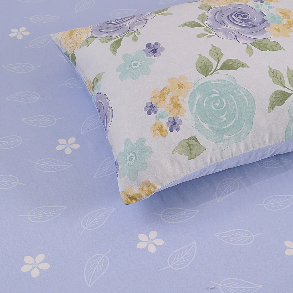 91家纺网 家纺一手货源 找家纺 合纵2025新款40支纯棉印花四件套 琉璃晚香