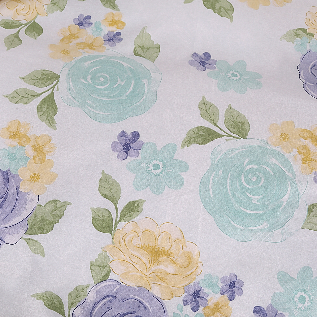 91家纺网 家纺一手货源 找家纺 合纵2025新款40支纯棉印花四件套 琉璃晚香