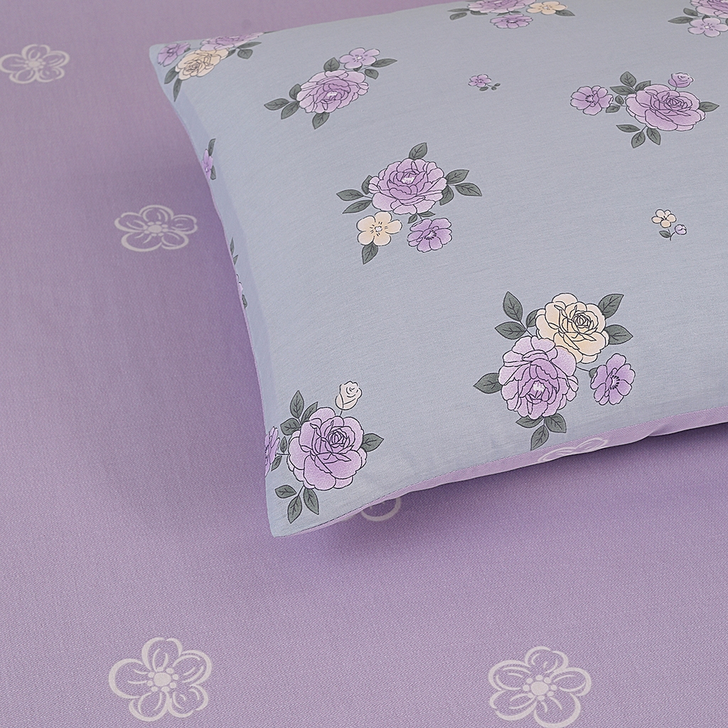 91家纺网 家纺一手货源 找家纺 合纵2025新款40支纯棉印花四件套 栀香入梦-蓝