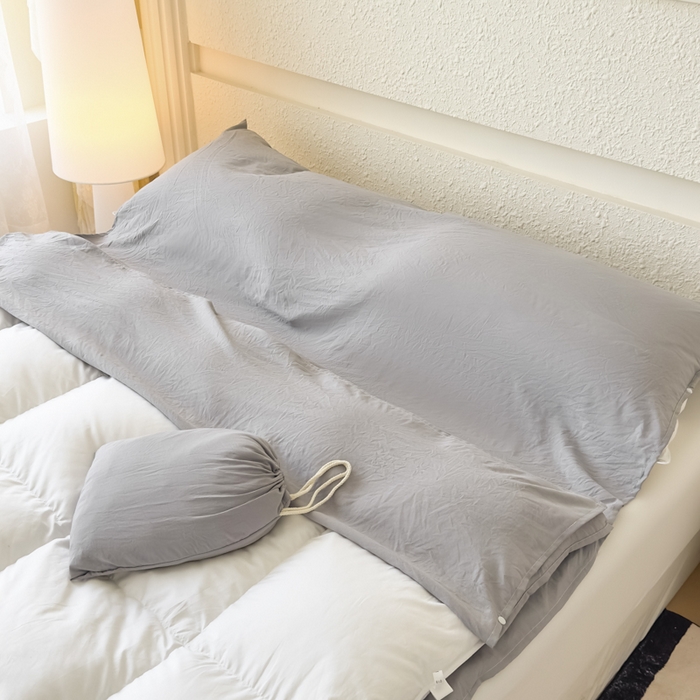 91家纺网 家纺一手货源 找家纺 老K2025年纯色酒店隔脏睡袋单人床双人床酒店睡袋 星空灰