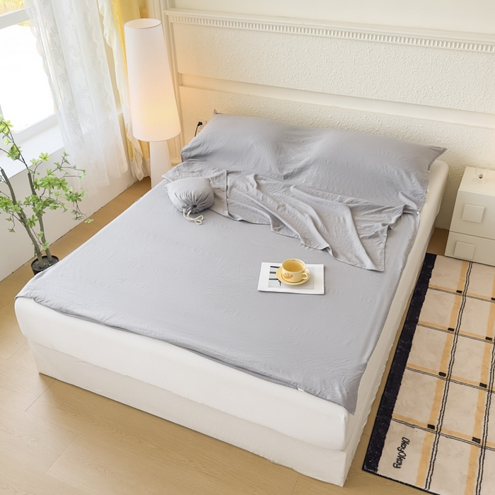 91家纺网 家纺一手货源 找家纺 老K2025年纯色酒店隔脏睡袋单人床双人床酒店睡袋 星空灰