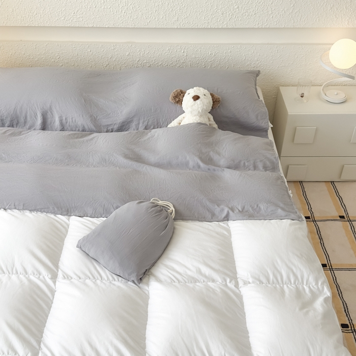 91家纺网 家纺一手货源 找家纺 老K2025年纯色酒店隔脏睡袋单人床双人床酒店睡袋 星空灰