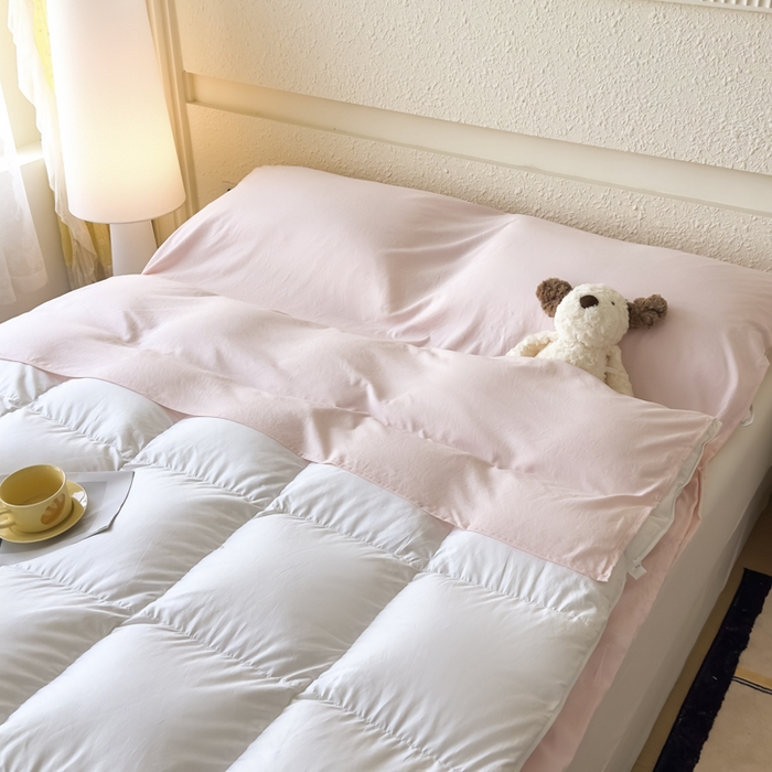 91家纺网 家纺一手货源 找家纺 老K2025年纯色酒店隔脏睡袋单人床双人床酒店睡袋 樱花粉