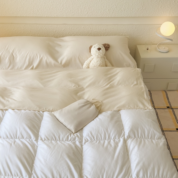 91家纺网 家纺一手货源 找家纺 老K2025年纯色酒店隔脏睡袋单人床双人床酒店睡袋 芝士米