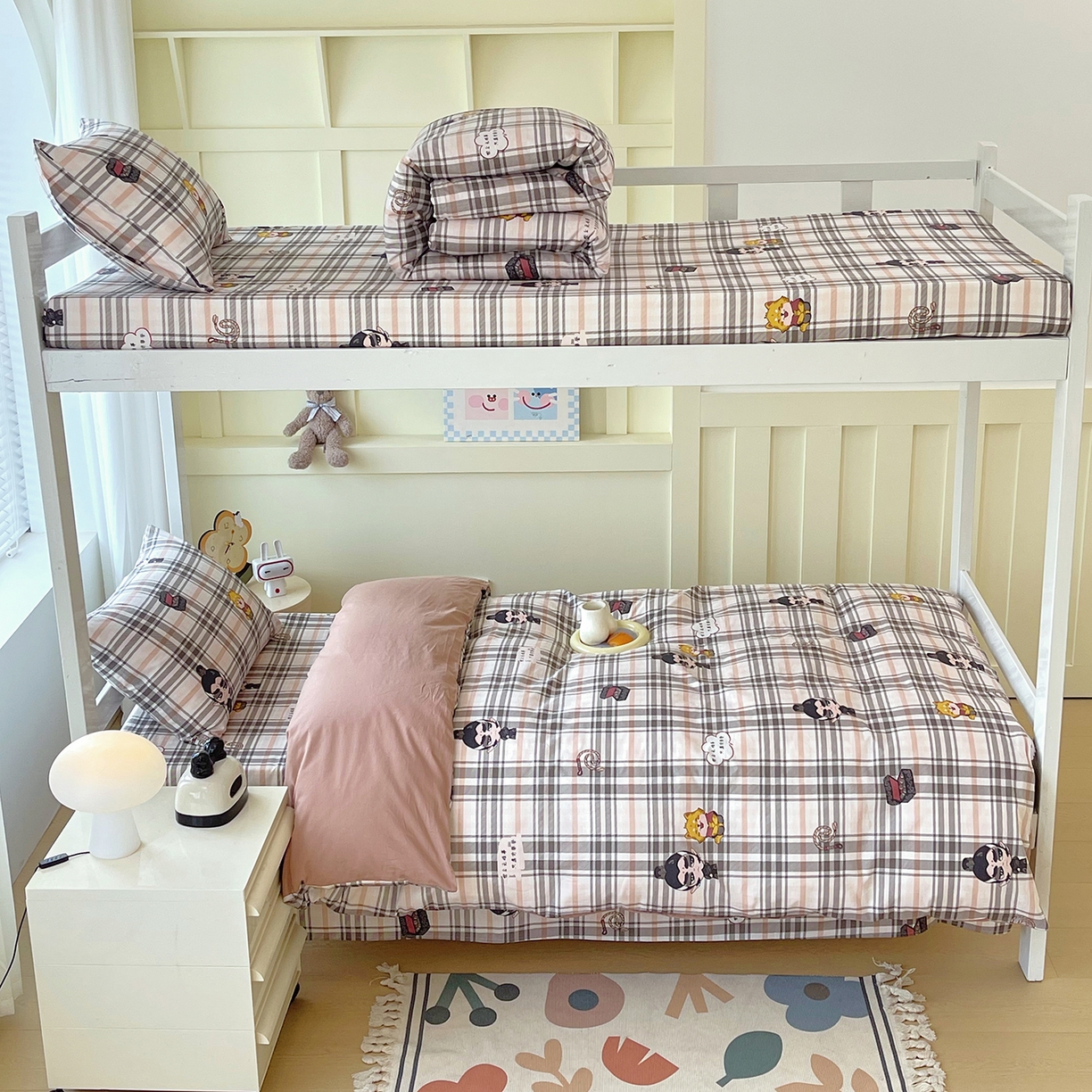 91家纺网 家纺一手货源 找家纺 （总）金鑫汇家纺 2025新款全棉学生宿舍三件套四件套系列