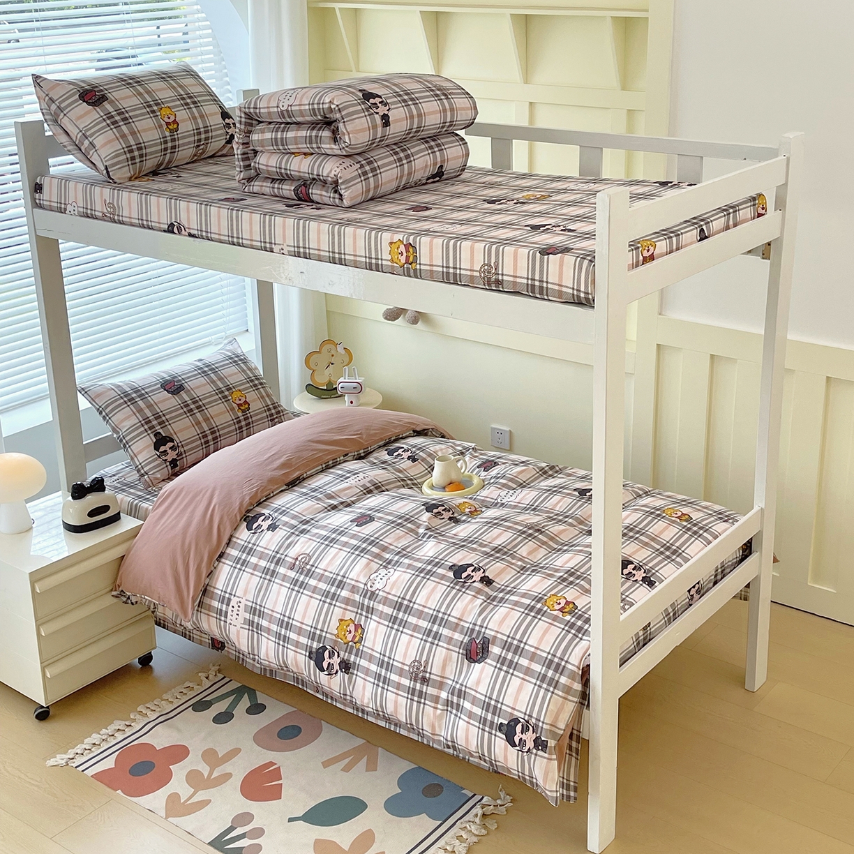 91家纺网 家纺一手货源 找家纺 （总）金鑫汇家纺 2025新款全棉学生宿舍三件套四件套系列