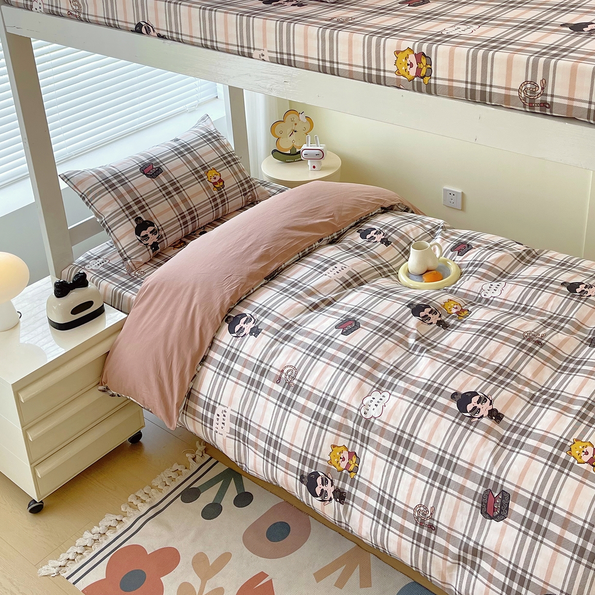 91家纺网 家纺一手货源 找家纺 （总）金鑫汇家纺 2025新款全棉学生宿舍三件套四件套系列