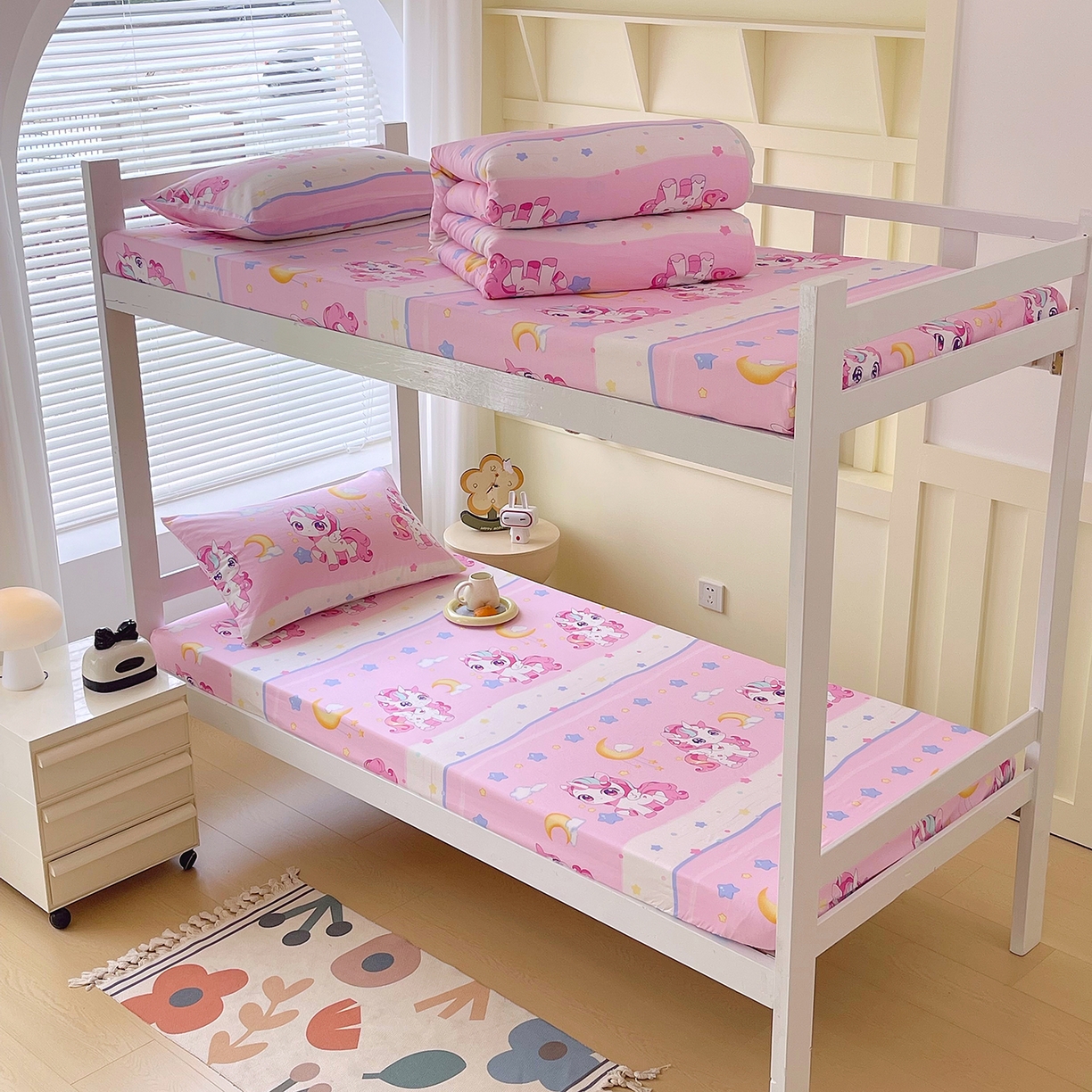 91家纺网 家纺一手货源 找家纺 （总）金鑫汇家纺 2025新款全棉学生宿舍单品床笠系列