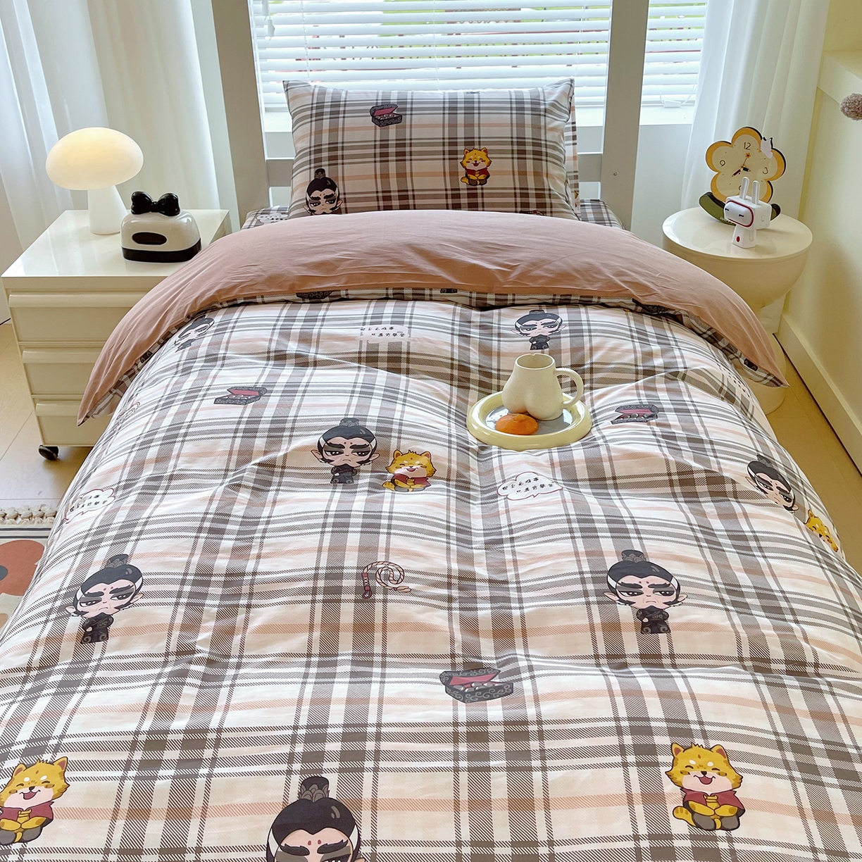 91家纺网 家纺一手货源 找家纺 （总）金鑫汇家纺 2025新款全棉学生宿舍三件套四件套系列