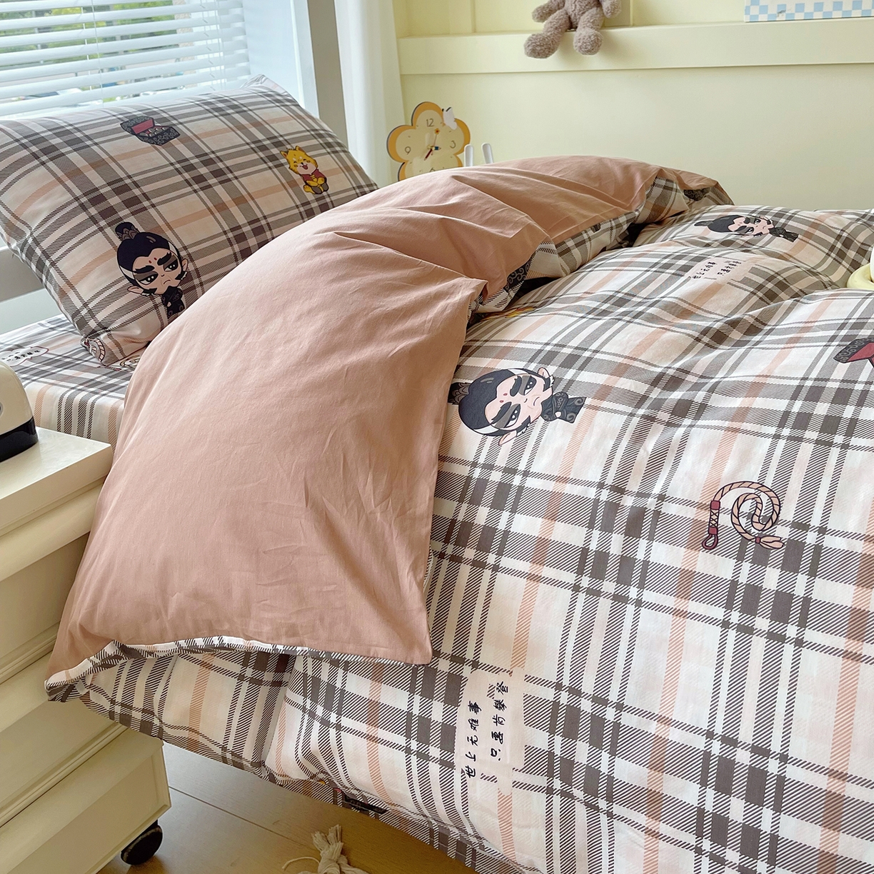 91家纺网 家纺一手货源 找家纺 （总）金鑫汇家纺 2025新款全棉学生宿舍三件套四件套系列