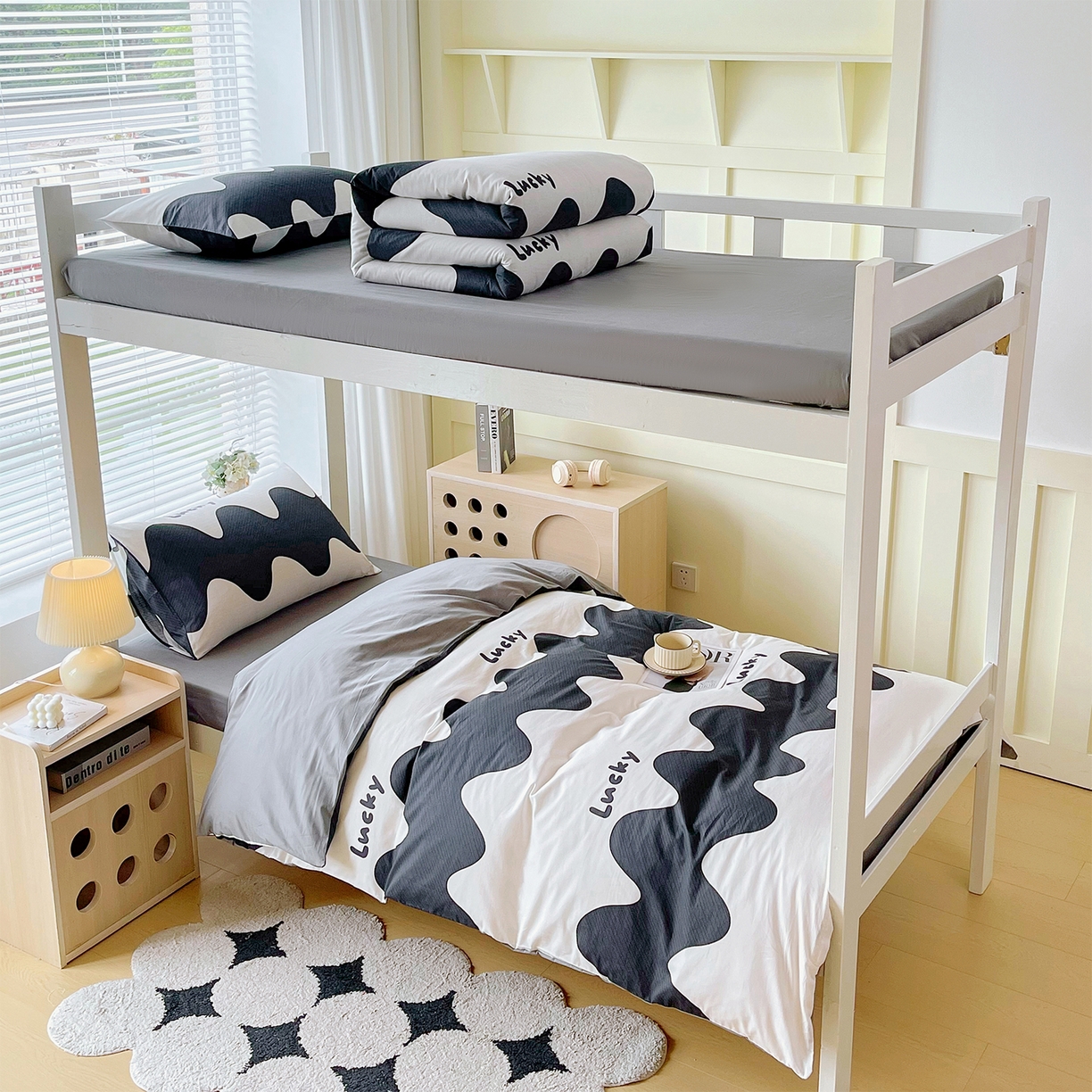 91家纺网 家纺一手货源 找家纺 （总）金鑫汇家纺 2025新款全棉学生宿舍三件套四件套系列