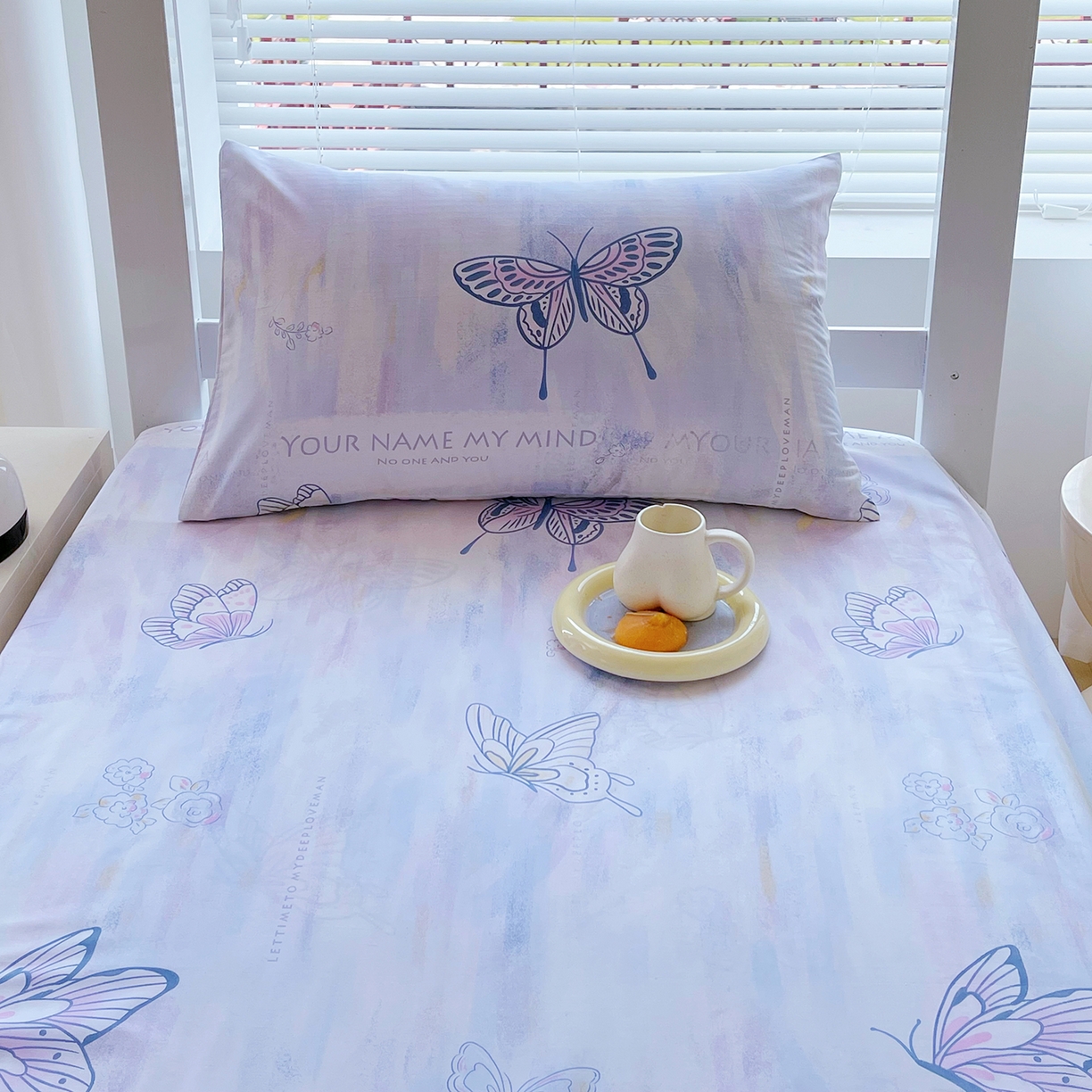 91家纺网 家纺一手货源 找家纺 金鑫汇家纺 2025新款全棉学生宿舍单品床笠系列 花丛兔