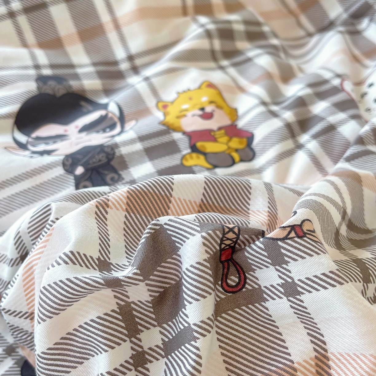 91家纺网 家纺一手货源 找家纺 金鑫汇家纺 2025新款全棉学生宿舍单品床单系列 传奇哪吒-红