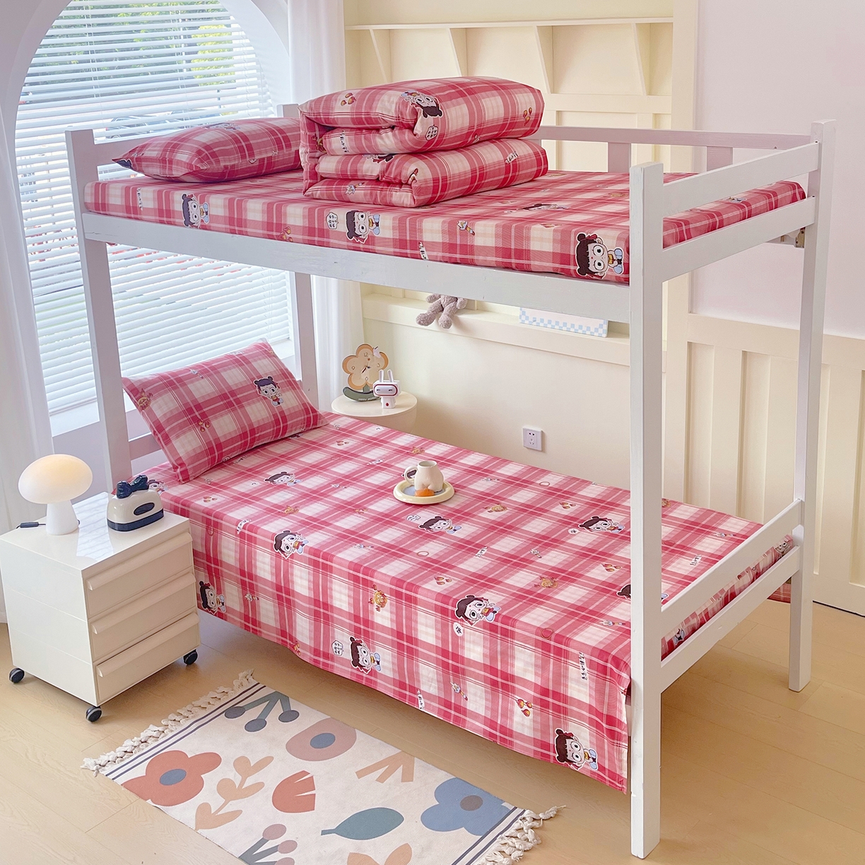 91家纺网 家纺一手货源 找家纺 金鑫汇家纺 2025新款全棉学生宿舍单品床单系列 传奇哪吒-棕