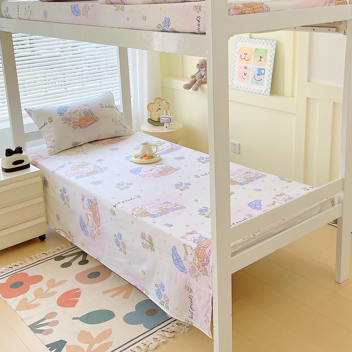 91家纺网 家纺一手货源 找家纺 金鑫汇家纺 2025新款全棉学生宿舍单品床单系列 传奇哪吒-棕