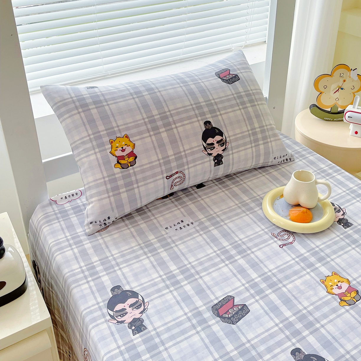 91家纺网 家纺一手货源 找家纺 金鑫汇家纺 2025新款全棉学生宿舍单品床单系列 传奇哪吒-红