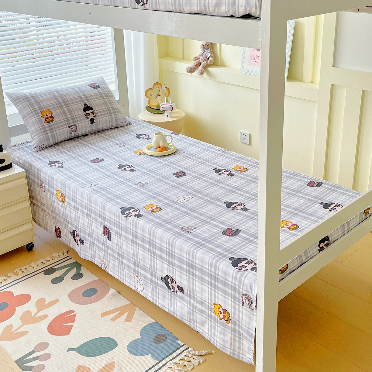 91家纺网 家纺一手货源 找家纺 金鑫汇家纺 2025新款全棉学生宿舍单品床单系列 传奇哪吒-红