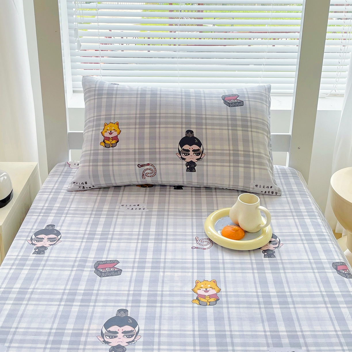 91家纺网 家纺一手货源 找家纺 金鑫汇家纺 2025新款全棉学生宿舍单品床单系列 传奇哪吒-红