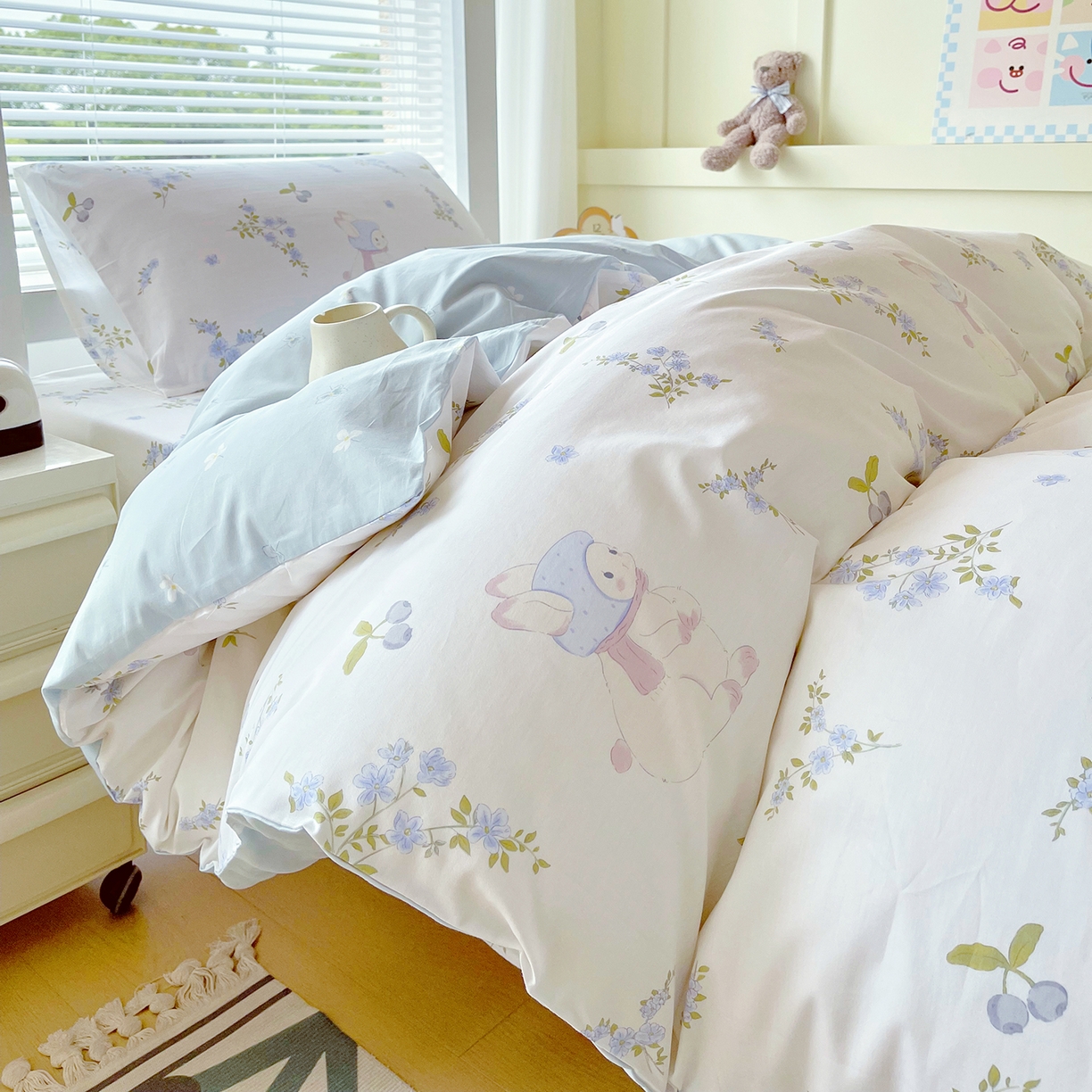 91家纺网 家纺一手货源 找家纺 金鑫汇家纺 2025新款全棉学生宿舍三件套四件套系列 简格-卡其