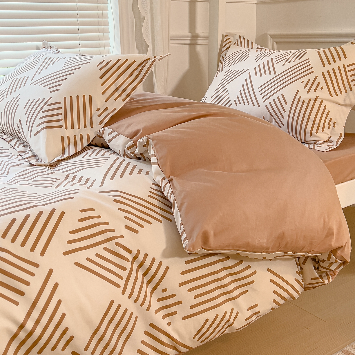 91家纺网 家纺一手货源 找家纺 金鑫汇家纺 2025新款全棉学生宿舍三件套四件套系列 可爱熊猫