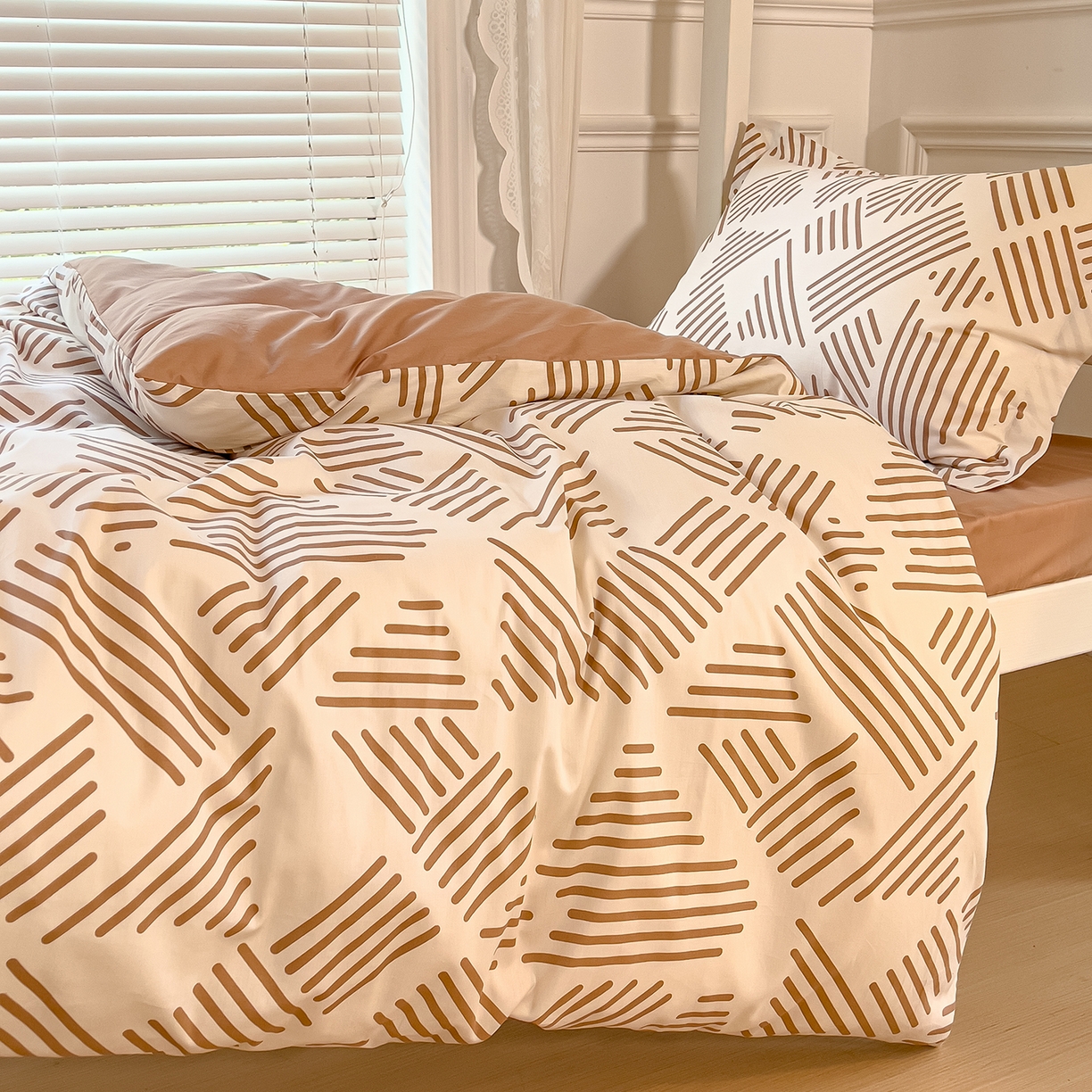 91家纺网 家纺一手货源 找家纺 金鑫汇家纺 2025新款全棉学生宿舍三件套四件套系列 可爱熊猫