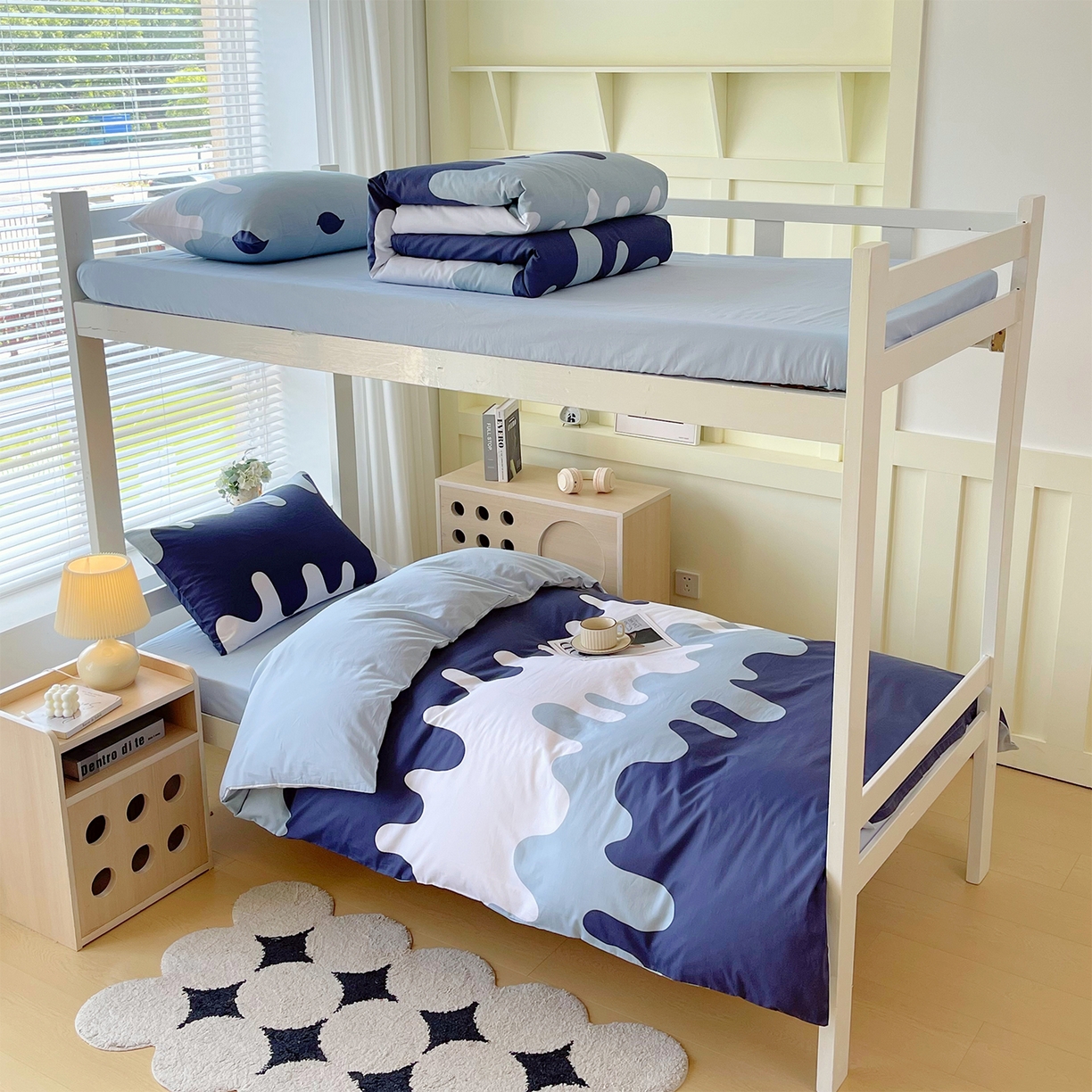 金鑫汇家纺 2025新款全棉学生宿舍三件套四件套系列 无畏申公豹-咖