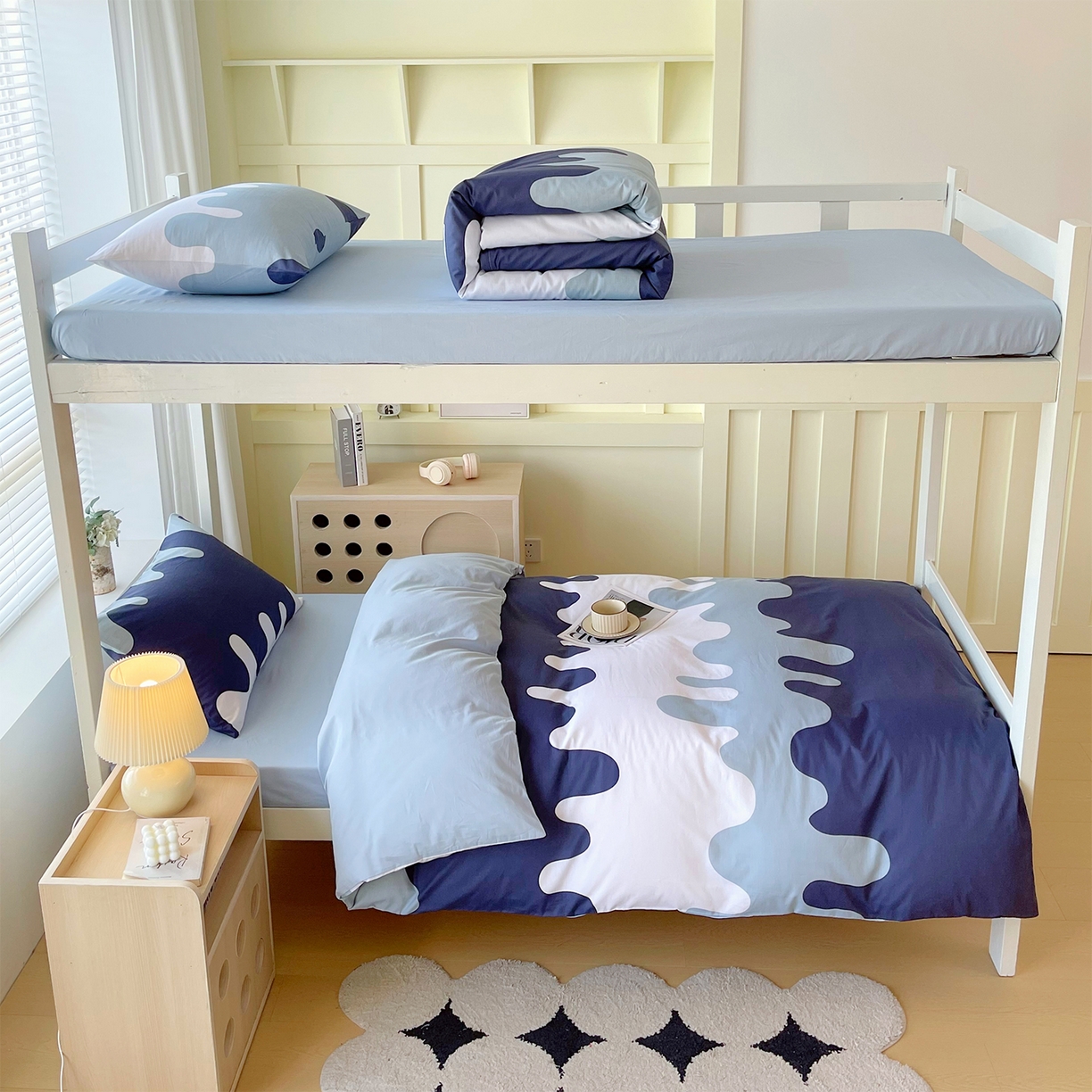 91家纺网 家纺一手货源 找家纺 金鑫汇家纺 2025新款全棉学生宿舍三件套四件套系列 无畏申公豹-咖