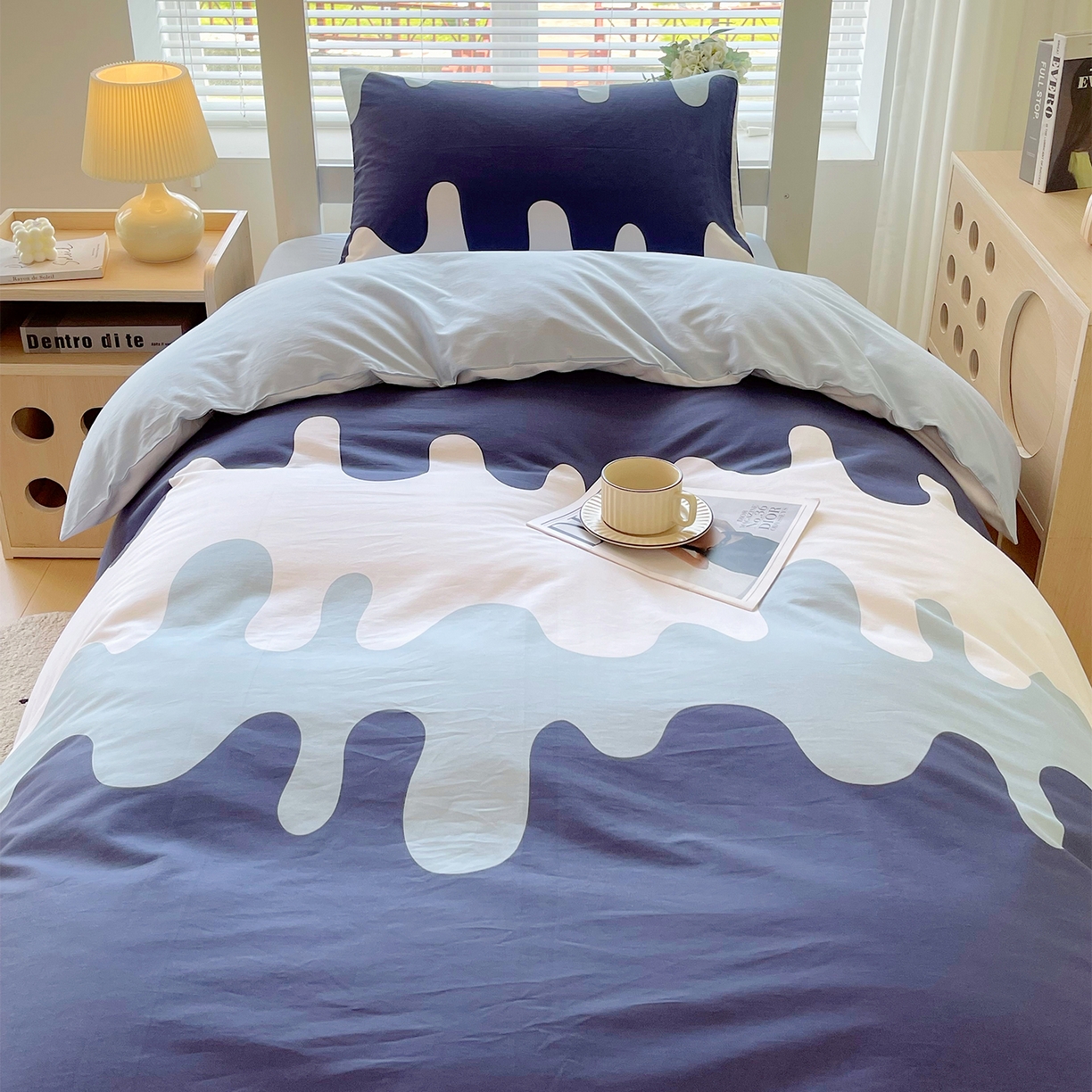 91家纺网 家纺一手货源 找家纺 金鑫汇家纺 2025新款全棉学生宿舍三件套四件套系列 无畏申公豹-咖