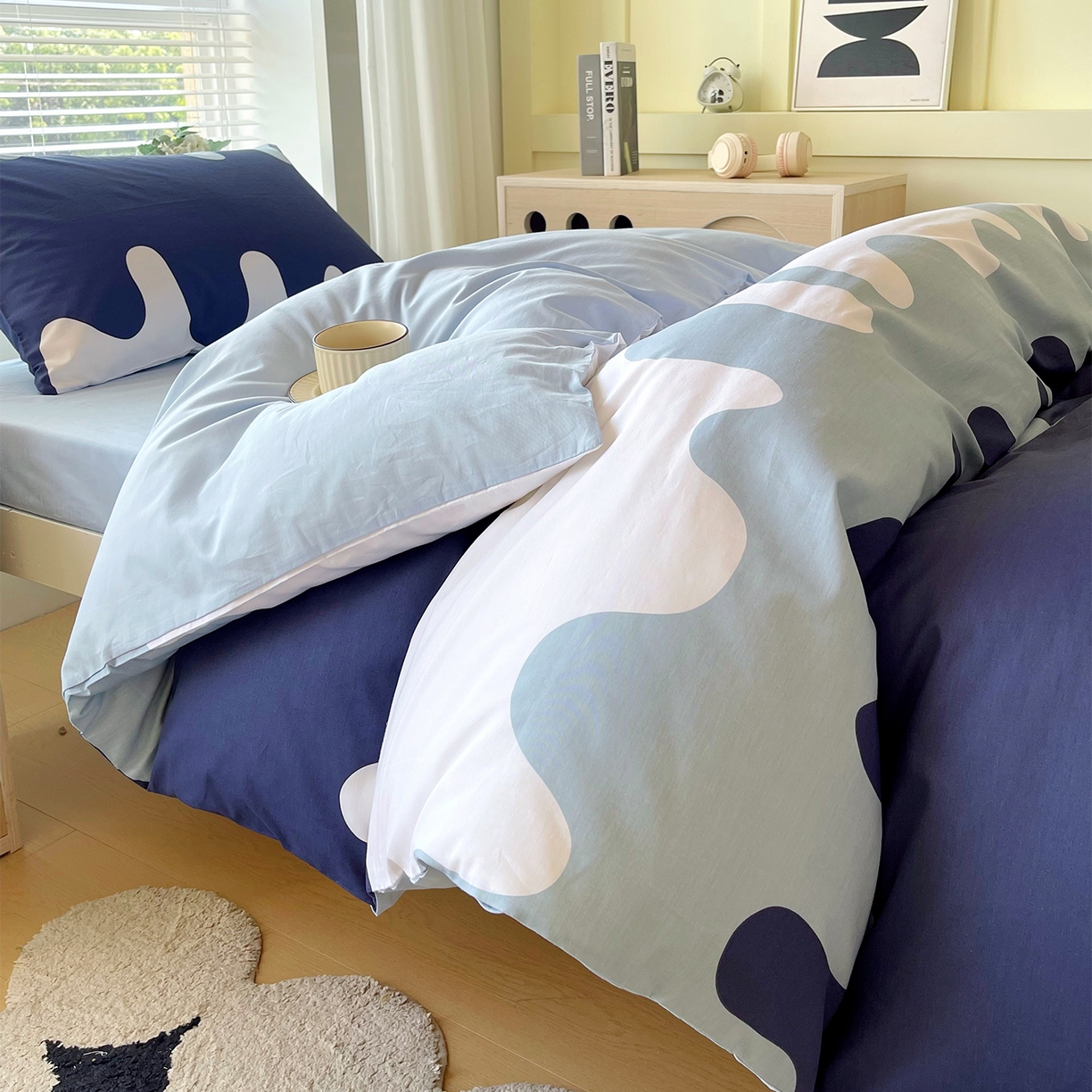 91家纺网 家纺一手货源 找家纺 金鑫汇家纺 2025新款全棉学生宿舍三件套四件套系列 无畏申公豹-咖