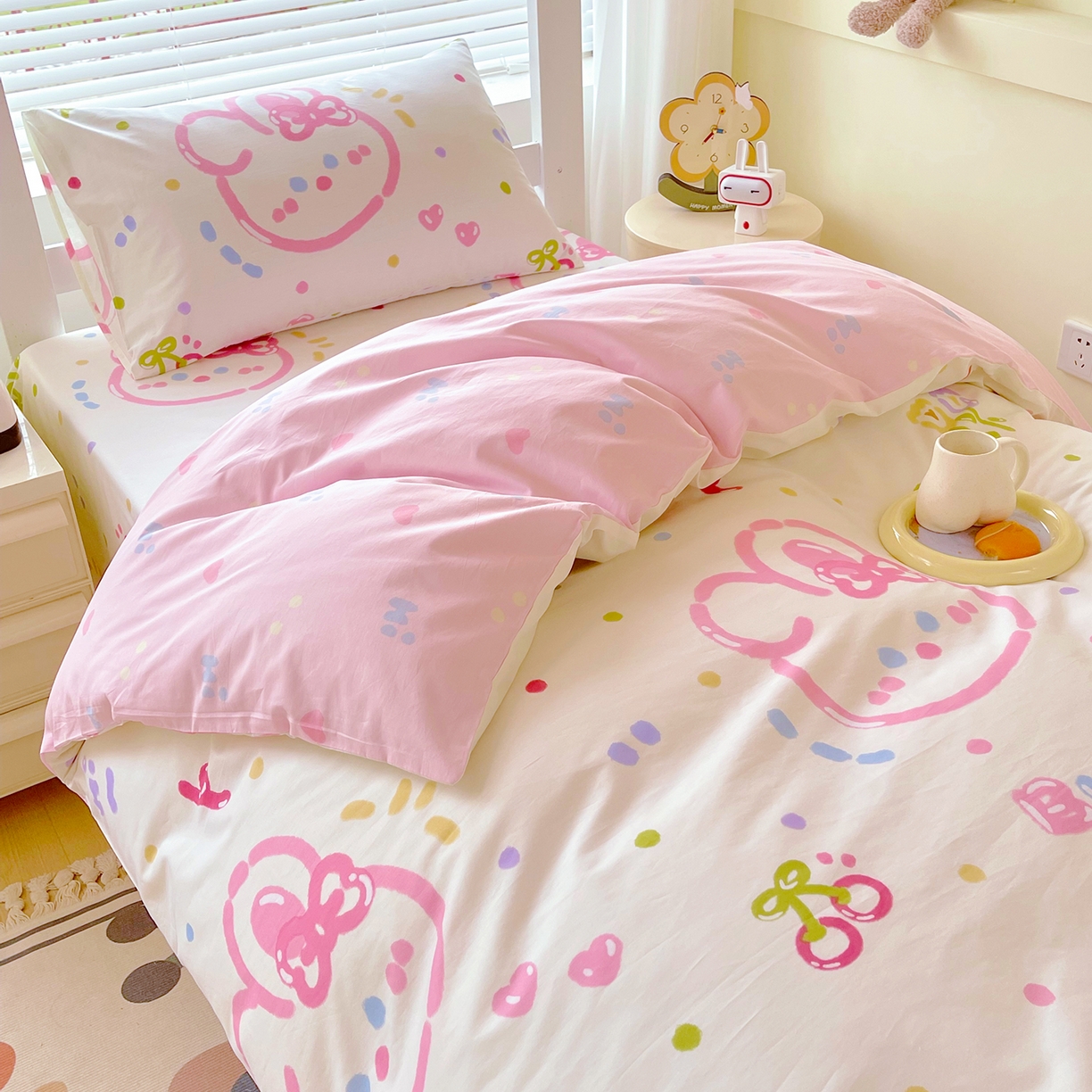 91家纺网 家纺一手货源 找家纺 金鑫汇家纺 2025新款全棉学生宿舍三件套四件套系列 无畏申公豹-咖