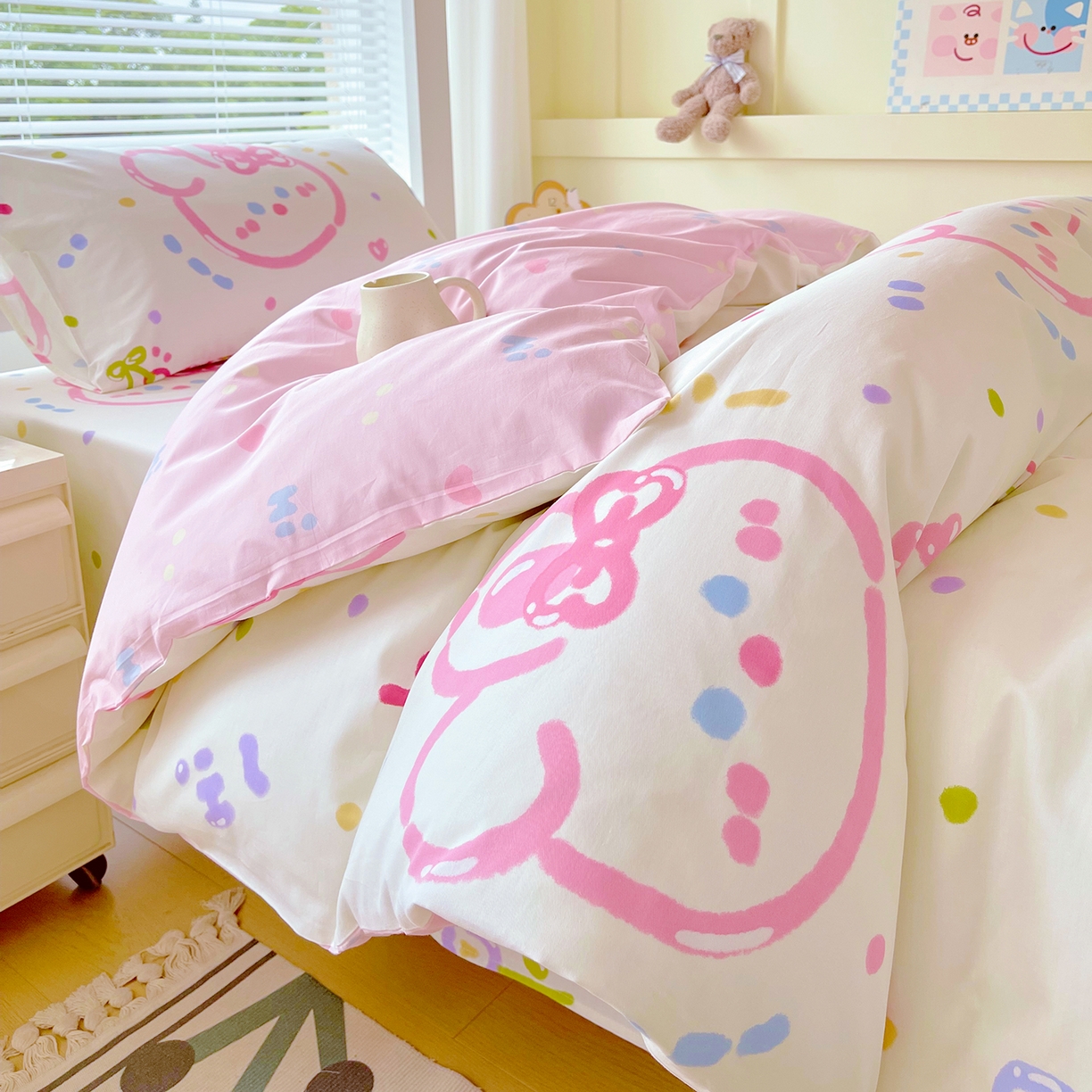 91家纺网 家纺一手货源 找家纺 金鑫汇家纺 2025新款全棉学生宿舍三件套四件套系列 无畏申公豹-咖