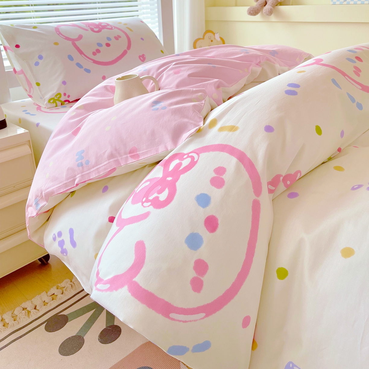 91家纺网 家纺一手货源 找家纺 金鑫汇家纺 2025新款全棉学生宿舍三件套四件套系列 无畏申公豹-咖