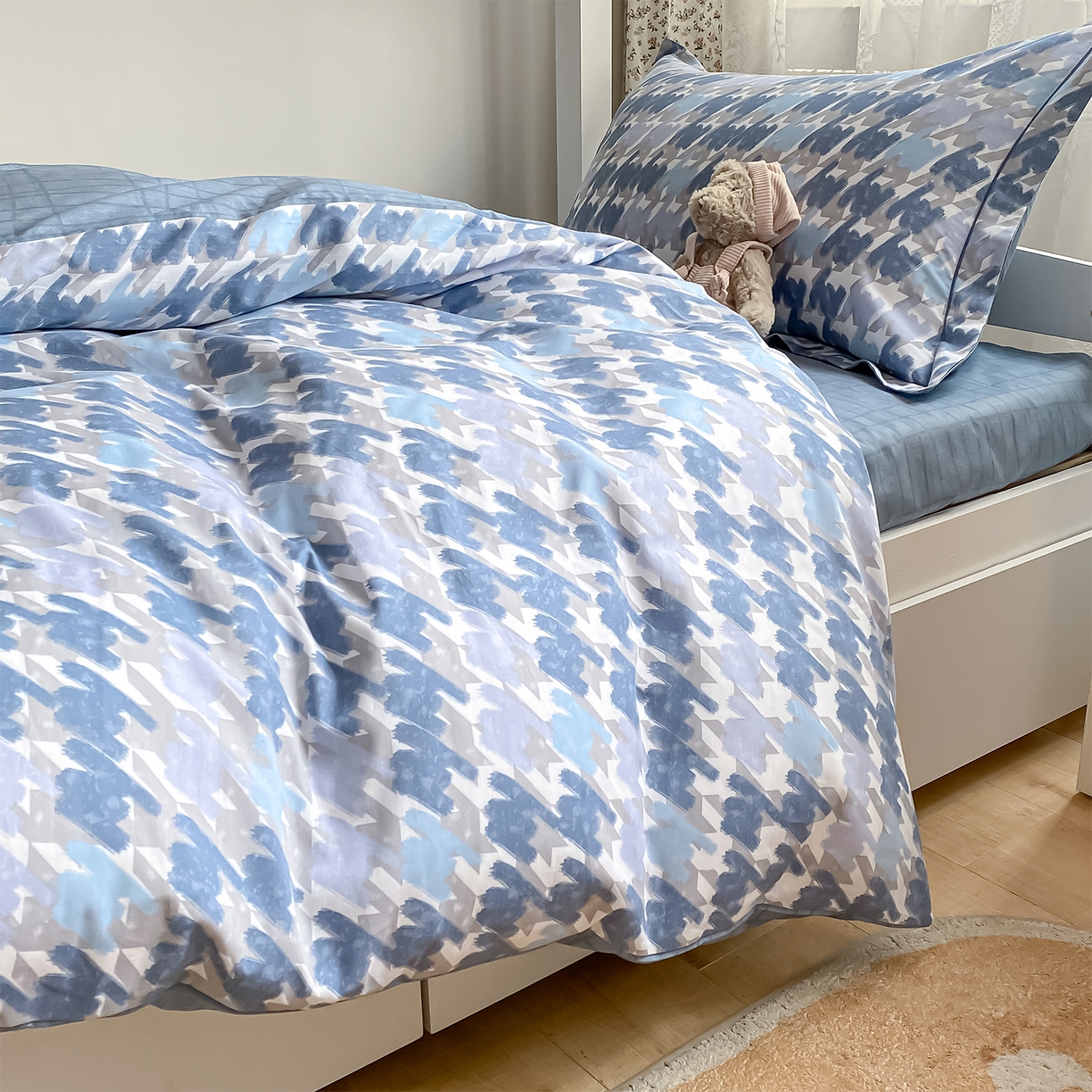 91家纺网 家纺一手货源 找家纺 金鑫汇家纺 2025新款全棉学生宿舍三件套四件套系列 无畏申公豹-咖