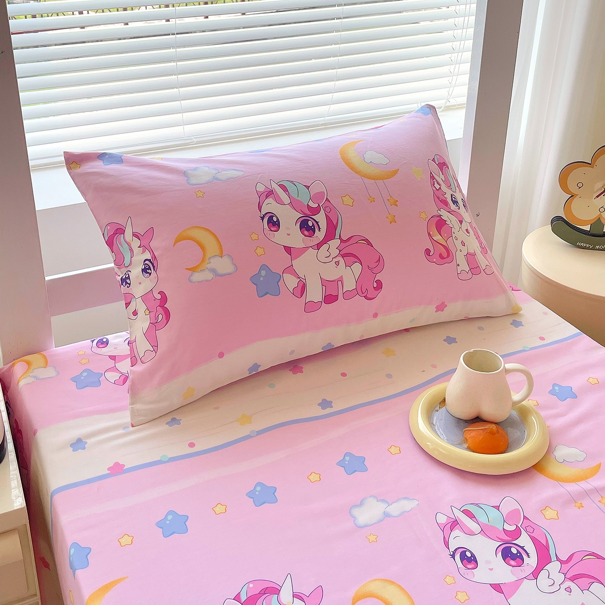 91家纺网 家纺一手货源 找家纺 金鑫汇家纺 2025新款全棉学生宿舍三件套四件套系列 小马莉尔