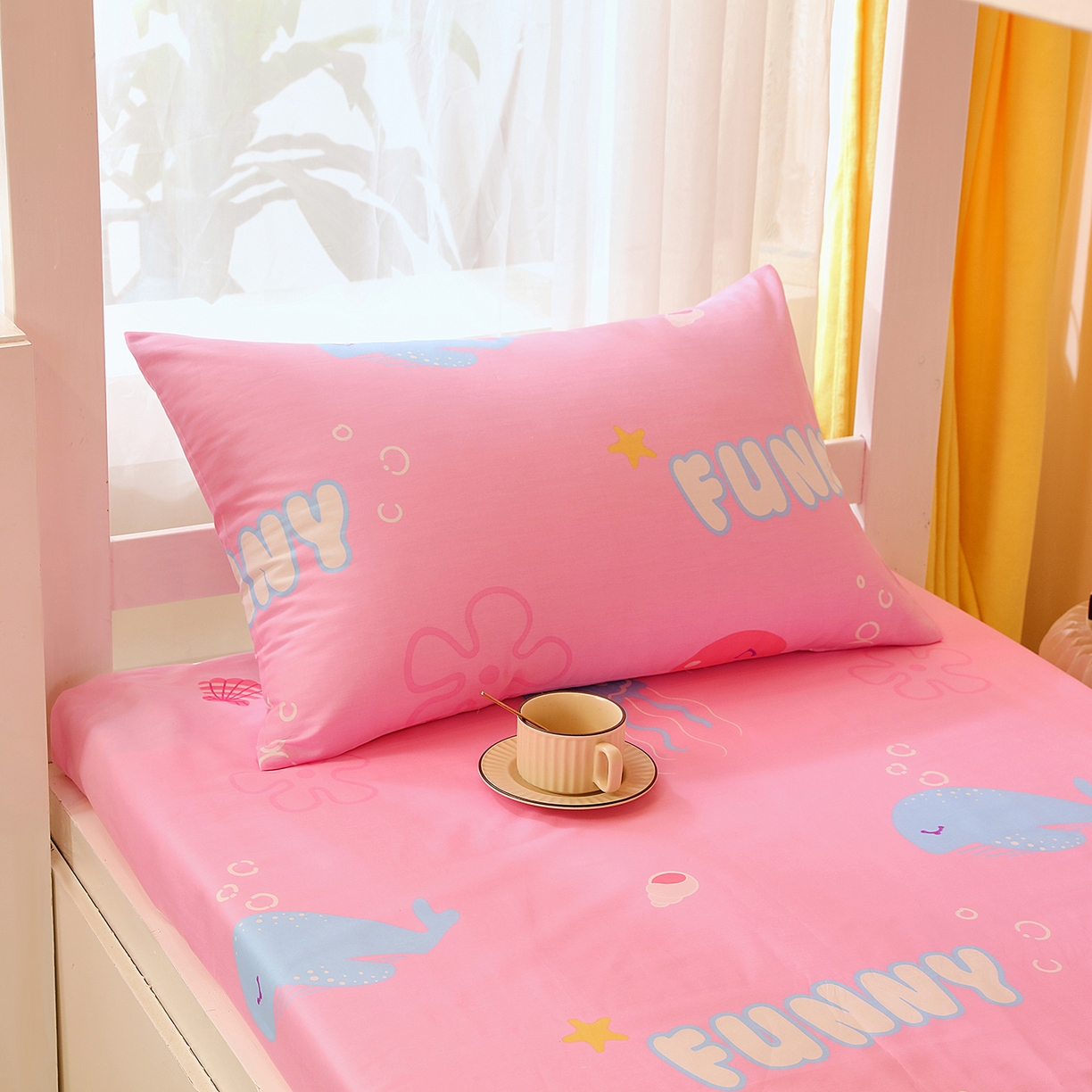 91家纺网 家纺一手货源 找家纺 金鑫汇家纺 2025新款全棉学生宿舍三件套四件套系列 小青龙