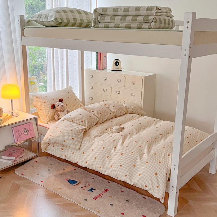 91家纺网 家纺一手货源 找家纺 （总）暖居2025新款学生季三件套棉加绒床盖双面被套学生宿舍专用