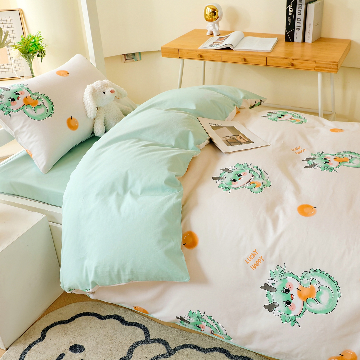 91家纺网 家纺一手货源 找家纺 金鑫汇家纺 2025新款全棉学生宿舍三件套四件套系列 星际穿越