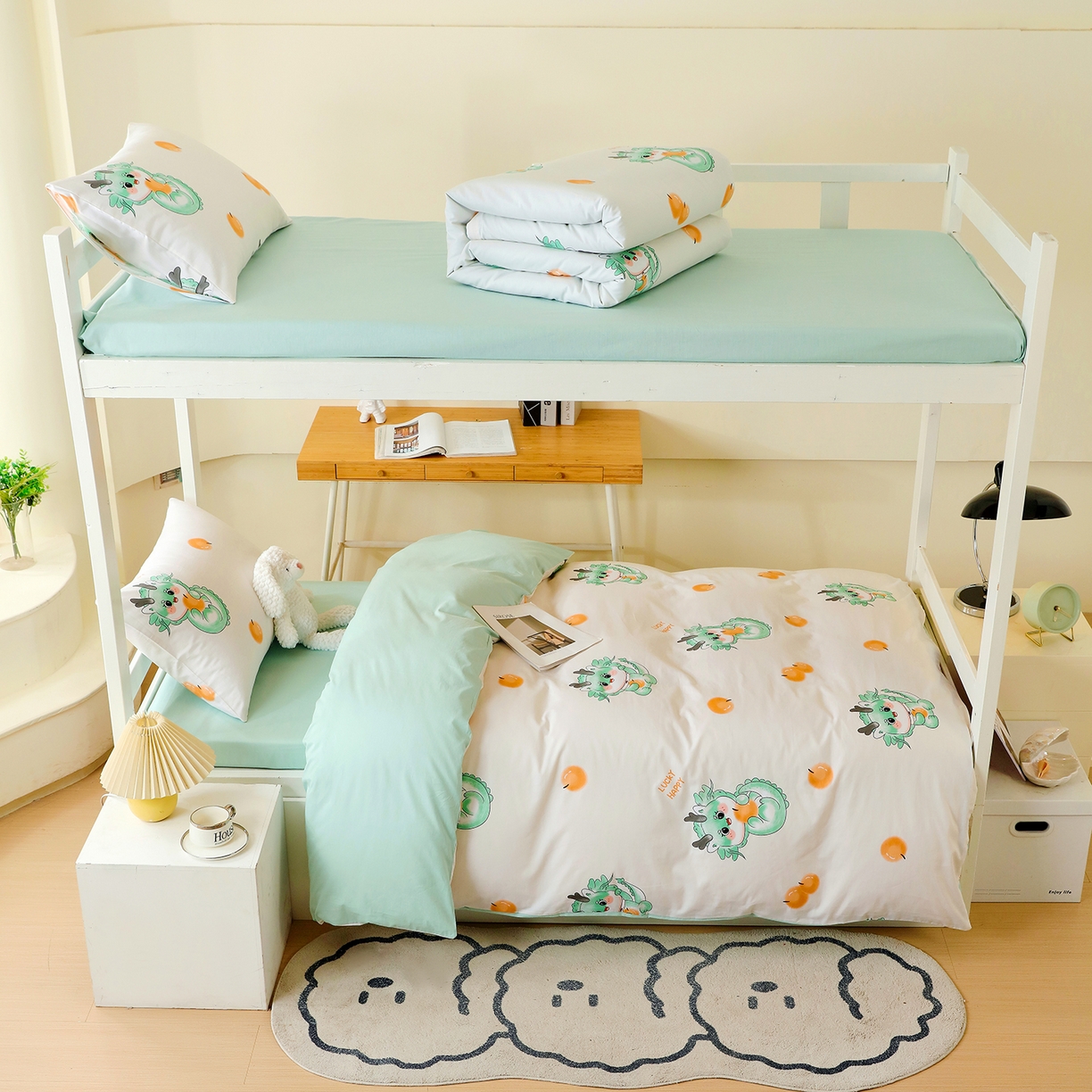 91家纺网 家纺一手货源 找家纺 金鑫汇家纺 2025新款全棉学生宿舍三件套四件套系列 星际穿越