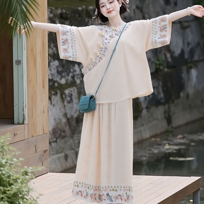 91家纺网 家纺一手货源 找家纺 （总）洛兰沙家居馆【只代发】【只代发】2025新款夏跨境透气家居服女可外贸批发睡衣新款女士甜美宽松薄款睡裙