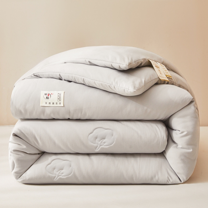 91家纺网 家纺一手货源 找家纺 爱屋及屋 2025新款原棉棉花被系列被子被芯 原棉-灰