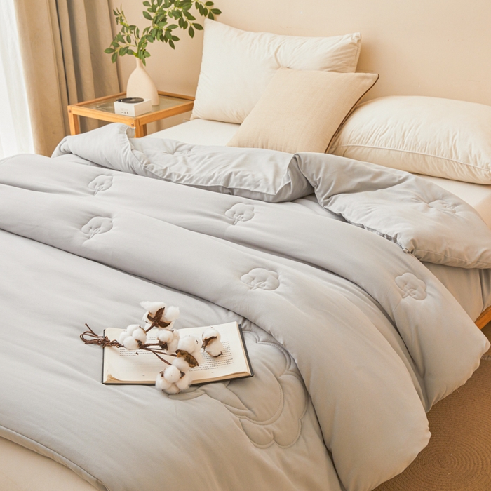 91家纺网 家纺一手货源 找家纺 爱屋及屋 2025新款原棉棉花被系列被子被芯 原棉-灰