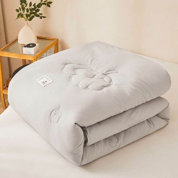 91家纺网 家纺一手货源 找家纺 爱屋及屋 2025新款原棉棉花被系列被子被芯 原棉-灰