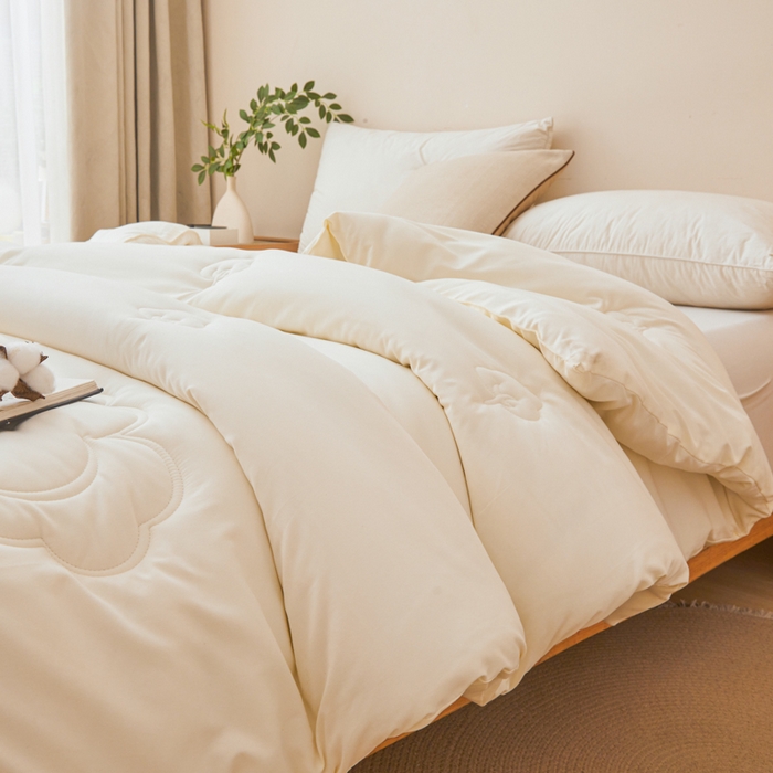 91家纺网 家纺一手货源 找家纺 爱屋及屋 2025新款原棉棉花被系列被子被芯 原棉-白