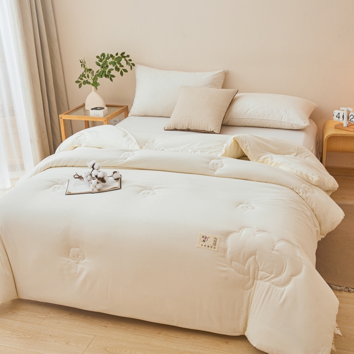 91家纺网 家纺一手货源 找家纺 爱屋及屋 2025新款原棉棉花被系列被子被芯 原棉-白