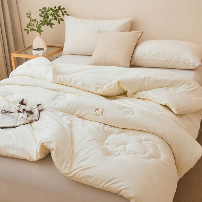 91家纺网 家纺一手货源 找家纺 爱屋及屋 2025新款原棉棉花被系列被子被芯 原棉-白