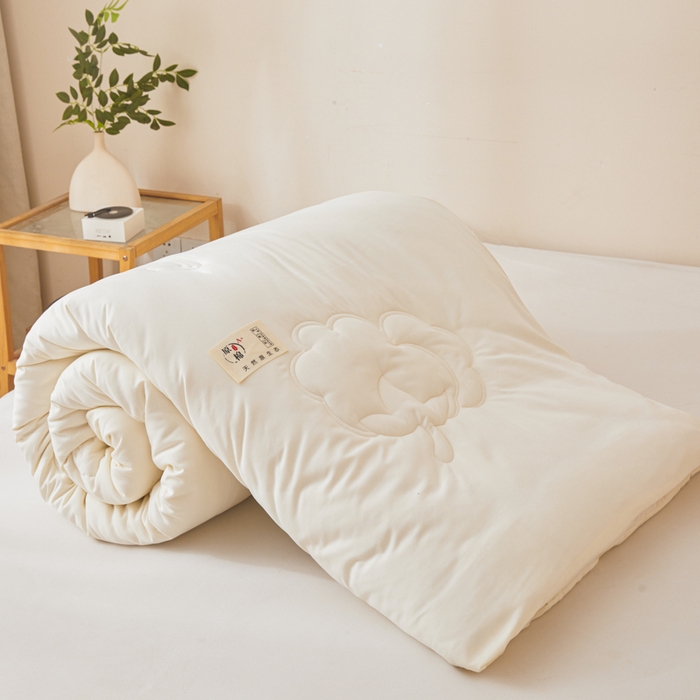 91家纺网 家纺一手货源 找家纺 爱屋及屋 2025新款原棉棉花被系列被子被芯 原棉-白