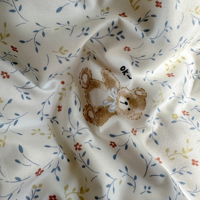 91家纺网 家纺一手货源 找家纺 宏源家纺 2025新款芦荟棉印花亲肤四件套 熊仔仔