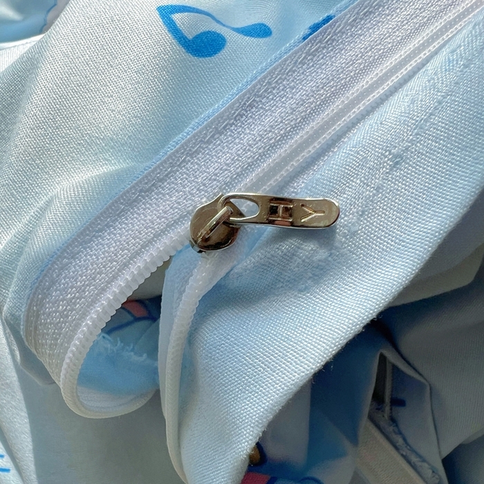 91家纺网 家纺一手货源 找家纺 宏源家纺 2025新款芦荟棉印花亲肤四件套 甜品派对-蓝