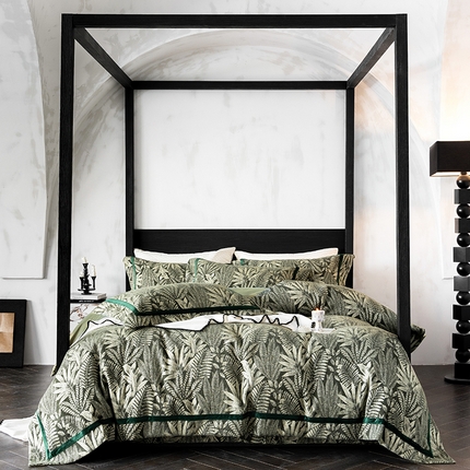 91家纺网 家纺一手货源 找家纺 （总）蒂爵 2025新款A版羊毛混纺、b版新疆长绒棉时尚秋冬四件套-挪威森林